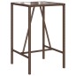 vidaXL Garten-Bartisch Braun 70x70x110 cm Poly Rattan vidaXL Garten-Bartisch Braun 70x70x110 cm Poly Rattan