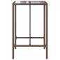 vidaXL Garten-Bartisch Braun 70x70x110 cm Poly Rattan vidaXL Garten-Bartisch Braun 70x70x110 cm Poly Rattan