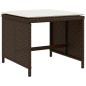 vidaXL 9-tlg. Garten-Essgruppe mit Kissen Braun Poly Rattan vidaXL 9-tlg. Garten-Essgruppe mit Kissen Braun Poly Rattan