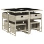 vidaXL 9-tlg. Garten-Essgruppe mit Kissen Hellgrau Poly Rattan vidaXL 9-tlg. Garten-Essgruppe mit Kissen Hellgrau Poly Rattan