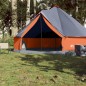 vidaXL Tipi-Familienzelt 8 Personen Grau und Orange Wasserdicht vidaXL Tipi-Familienzelt 8 Personen Grau und Orange Wasserdicht