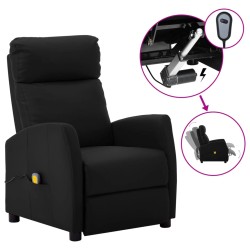 Massagesessel Elektrisch Schwarz Kunstleder