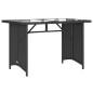 vidaXL 2-tlg. Garten-Essgruppe mit Kissen Schwarz Poly Rattan vidaXL 2-tlg. Garten-Essgruppe mit Kissen Schwarz Poly Rattan