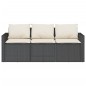 vidaXL 2-tlg. Garten-Essgruppe mit Kissen Schwarz Poly Rattan vidaXL 2-tlg. Garten-Essgruppe mit Kissen Schwarz Poly Rattan
