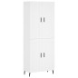Highboard Weiß 69,5x34x180 cm Holzwerkstoff Highboard Weiß 69,5x34x180 cm Holzwerkstoff