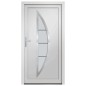 vidaXL Haustür Weiß 98x208 cm PVC vidaXL Haustür Weiß 98x208 cm PVC