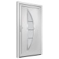 vidaXL Haustür Weiß 98x208 cm PVC vidaXL Haustür Weiß 98x208 cm PVC