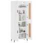 Highboard Weiß 69,5x34x180 cm Holzwerkstoff Highboard Weiß 69,5x34x180 cm Holzwerkstoff