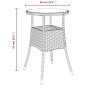 vidaXL 3-tlg. Garten-Bistro-Set mit Kissen Grau Poly Rattan vidaXL 3-tlg. Garten-Bistro-Set mit Kissen Grau Poly Rattan