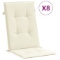 vidaXL Gartenstühle mit Auflagen 8 Stk. Massivholz Teak vidaXL Gartenstühle mit Auflagen 8 Stk. Massivholz Teak