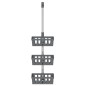 vidaXL Duschregal zum Hängen 30x15x(67-105) cm Aluminium vidaXL Duschregal zum Hängen 30x15x(67-105) cm Aluminium