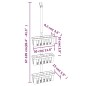 vidaXL Duschregal zum Hängen 30x15x(67-105) cm Aluminium vidaXL Duschregal zum Hängen 30x15x(67-105) cm Aluminium
