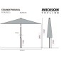 Madison Sonnenschirm Mykanos 250 cm Ecru Madison Sonnenschirm Mykanos 250 cm Ecru