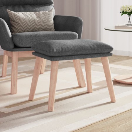 vidaXL Fußhocker Hellgrau 45x29,5x35 cm Stoff