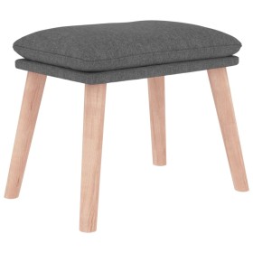 vidaXL Fußhocker Hellgrau 45x29,5x35 cm Stoff