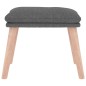 vidaXL Fußhocker Hellgrau 45x29,5x35 cm Stoff vidaXL Fußhocker Hellgrau 45x29,5x35 cm Stoff