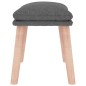vidaXL Fußhocker Hellgrau 45x29,5x35 cm Stoff vidaXL Fußhocker Hellgrau 45x29,5x35 cm Stoff