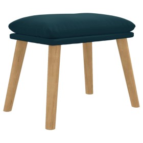 vidaXL Fußhocker Blau 45x29,5x35 cm Samt
