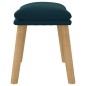 vidaXL Fußhocker Blau 45x29,5x35 cm Samt vidaXL Fußhocker Blau 45x29,5x35 cm Samt