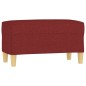 vidaXL Sitzbank Weinrot 70x35x41 cm Stoff vidaXL Sitzbank Weinrot 70x35x41 cm Stoff
