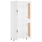 Highboard Weiß 69,5x34x180 cm Holzwerkstoff Highboard Weiß 69,5x34x180 cm Holzwerkstoff