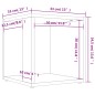 vidaXL Beistelltisch Sonoma-Eiche 33x33x34,5 cm Holzwerkstoff vidaXL Beistelltisch Sonoma-Eiche 33x33x34,5 cm Holzwerkstoff