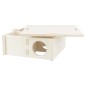 TRIXIE Nagerhaus mit 4 Kammern 25x10x25 cm Holz TRIXIE Nagerhaus mit 4 Kammern 25x10x25 cm Holz