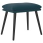 vidaXL Fußhocker Blau 45x29,5x35 cm Samt vidaXL Fußhocker Blau 45x29,5x35 cm Samt