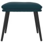 vidaXL Fußhocker Blau 45x29,5x35 cm Samt vidaXL Fußhocker Blau 45x29,5x35 cm Samt