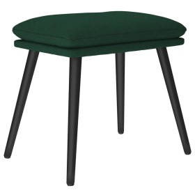 vidaXL Fußhocker Dunkelgrün 45x29,5x35 cm Stoff