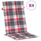 vidaXL Gartenstühle mit Kissen 4 Stk. Massivholz Teak vidaXL Gartenstühle mit Kissen 4 Stk. Massivholz Teak