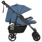 vidaXL Geschwisterwagen Marineblau Stahl vidaXL Geschwisterwagen Marineblau Stahl