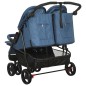 vidaXL Geschwisterwagen Marineblau Stahl vidaXL Geschwisterwagen Marineblau Stahl