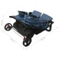vidaXL Geschwisterwagen Marineblau Stahl vidaXL Geschwisterwagen Marineblau Stahl