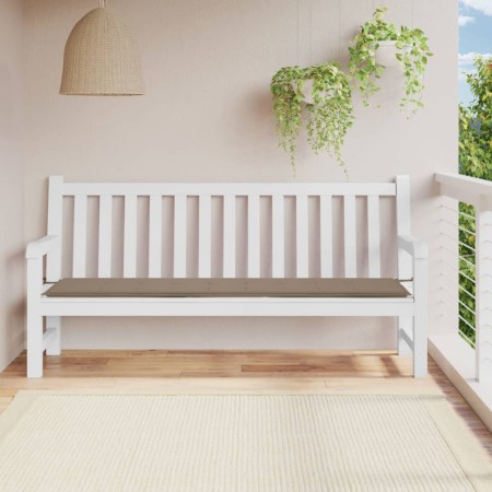 vidaXL Gartenbank-Auflage Taupe 200x50x3 cm Oxford-Gewebe