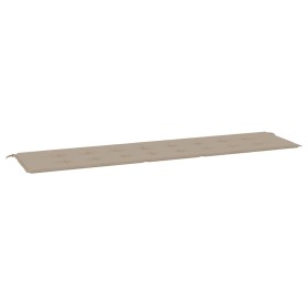 vidaXL Gartenbank-Auflage Taupe 200x50x3 cm Oxford-Gewebe