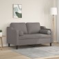 vidaXL 2-Sitzer-Sofa mit Zierkissen Taupe 120 cm Stoff vidaXL 2-Sitzer-Sofa mit Zierkissen Taupe 120 cm Stoff