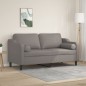 vidaXL 2-Sitzer-Sofa mit Zierkissen Taupe 140 cm Stoff vidaXL 2-Sitzer-Sofa mit Zierkissen Taupe 140 cm Stoff