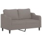 vidaXL 2-Sitzer-Sofa mit Zierkissen Taupe 140 cm Stoff vidaXL 2-Sitzer-Sofa mit Zierkissen Taupe 140 cm Stoff