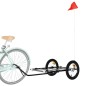 vidaXL Fahrradanhänger Schwarz 126x63x34 cm Eisen vidaXL Fahrradanhänger Schwarz 126x63x34 cm Eisen