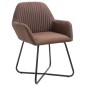 vidaXL Esszimmerstühle 2 Stk. Braun Stoff vidaXL Esszimmerstühle 2 Stk. Braun Stoff