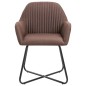 vidaXL Esszimmerstühle 2 Stk. Braun Stoff vidaXL Esszimmerstühle 2 Stk. Braun Stoff