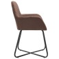 vidaXL Esszimmerstühle 2 Stk. Braun Stoff vidaXL Esszimmerstühle 2 Stk. Braun Stoff