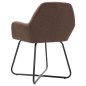 vidaXL Esszimmerstühle 2 Stk. Braun Stoff vidaXL Esszimmerstühle 2 Stk. Braun Stoff