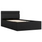 vidaXL Bett mit Bettkasten Hydraulisch LED Dunkelgrau Stoff 100x200 cm vidaXL Bett mit Bettkasten Hydraulisch LED Dunkelgrau Stoff 100x200 cm