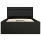 vidaXL Bett mit Bettkasten Hydraulisch LED Dunkelgrau Stoff 100x200 cm vidaXL Bett mit Bettkasten Hydraulisch LED Dunkelgrau Stoff 100x200 cm