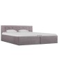 vidaXL Stauraumbett Hydraulisch Taupe Stoff 160×200 cm vidaXL Stauraumbett Hydraulisch Taupe Stoff 160×200 cm