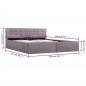vidaXL Stauraumbett Hydraulisch Taupe Stoff 160×200 cm vidaXL Stauraumbett Hydraulisch Taupe Stoff 160×200 cm
