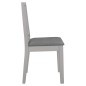 vidaXL Esszimmerstühle mit Polstern 6 Stk. Grau Massivholz vidaXL Esszimmerstühle mit Polstern 6 Stk. Grau Massivholz