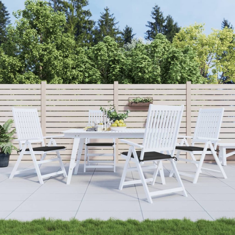 vidaXL Gartenstuhl-Kissen 4 Stk. Schwarz 50x50x3 cm Oxford-Gewebe vidaXL Gartenstuhl-Kissen 4 Stk. Schwarz 50x50x3 cm Oxford-Gewebe